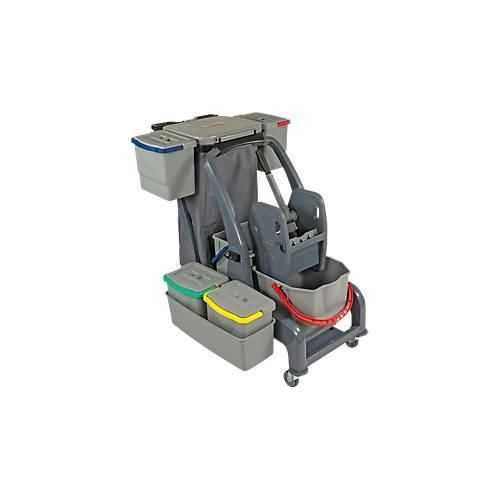 4260578090896 - Reinigungswagen Sprintus CombiX PRO XL 6 Eimer 67 l insg Müllsackhalterung Wanne für Innen grau 4260578090896 - Reinigungswagen Sprintus CombiX PRO XL 6 Eimer 67 l insg Müllsackhalterung Wanne für Innen grau