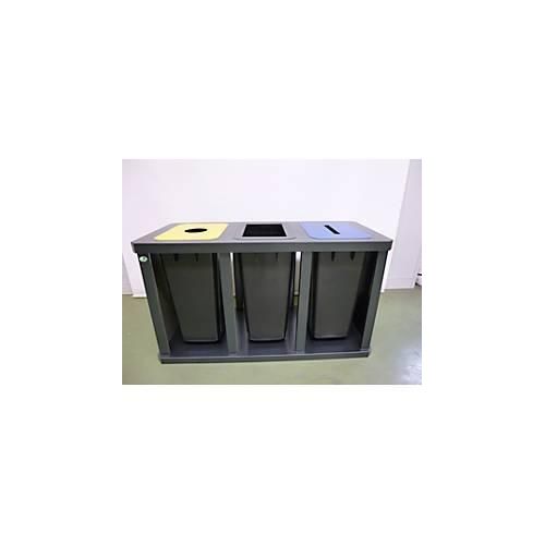 4030695020423 - VAR Wertstoff-Sammelstation Tetris 3 KS-Behälter á 58 liter Aus hochwertigen verzinkten Stahlteilen gefertigt Maße 670 x 1200 x 520 mm (H x B x T) 4030695020423 - VAR Wertstoff-Sammelstation Tetris 3 KS-Behälter á 58 liter Aus hochwertigen verzinkten Stahlteilen gefertigt Maße 670 x 1200 x 520 mm (H x B x T)