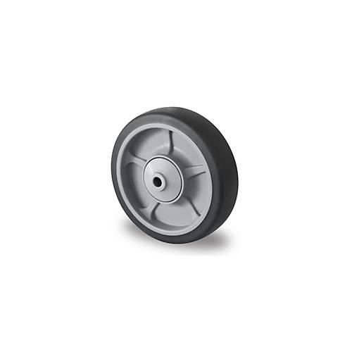 4260475211196 - CASCOO Einbaurad P2G2 mit Rad-ø 160 mm x B 40 mm Polypropylen-Felge Elastomer-Lauffläche grau Kugellager bis 200 kg