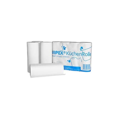 4250139207436 - Küchenrolle WIPEX 3-lagig 256 x 224 mm 8 Stück à 4 Rollen mit jeweils 50 Tüchern hochweiß 4250139207436 - Küchenrolle WIPEX 3-lagig 256 x 224 mm 8 Stück à 4 Rollen mit jeweils 50 Tüchern hochweiß