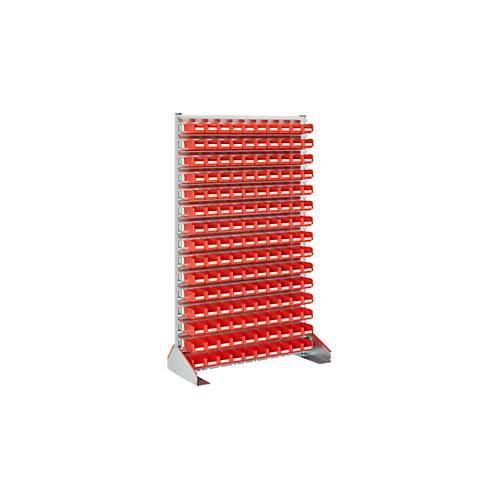 4250692930765 - Ständerregal einseitig B 1130 x T 500 x H 1885 mm 150 x 07 l rot