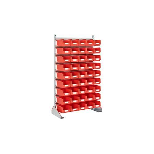4250692930789 - Ständerregal einseitig B 1130 x T 500 x H 1885 mm 45 x 75 l rot 4250692930789 - Ständerregal einseitig B 1130 x T 500 x H 1885 mm 45 x 75 l rot