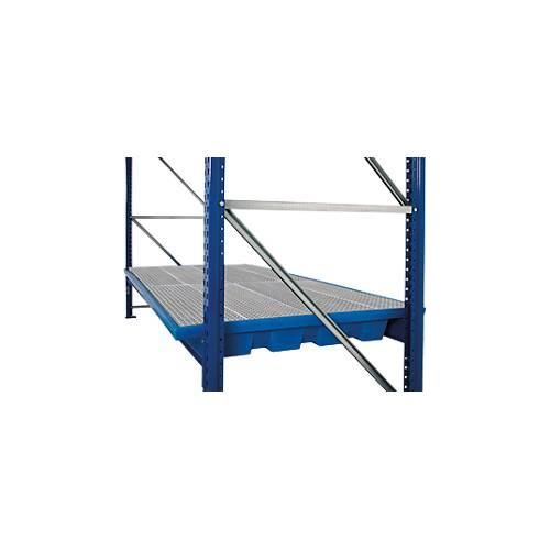 4250101149627 - Regalwanne Polyethylen einhängbar unterfahrbar m verzinktem Gitterrost B 1780 x T 1300 x H 250 mm