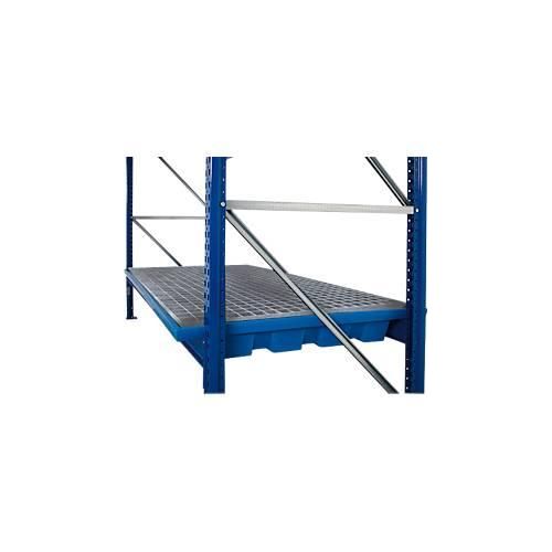 4250101149870 - Regalwanne Polyethylen einhängbar unterfahrbar m verzinktem Gitterrost B 2680 x T 1300 x H 190 mm