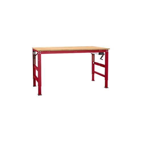 4045916460643 - AU90153003 Arbeitsgrundtisch UNIVERSAL Ergo K mit Multiplexplatte BxTxH = 1000 x 800 x 722-1022 mm Rubin-Rot 4045916460643 - AU90153003 Arbeitsgrundtisch UNIVERSAL Ergo K mit Multiplexplatte BxTxH = 1000 x 800 x 722-1022 mm Rubin-Rot