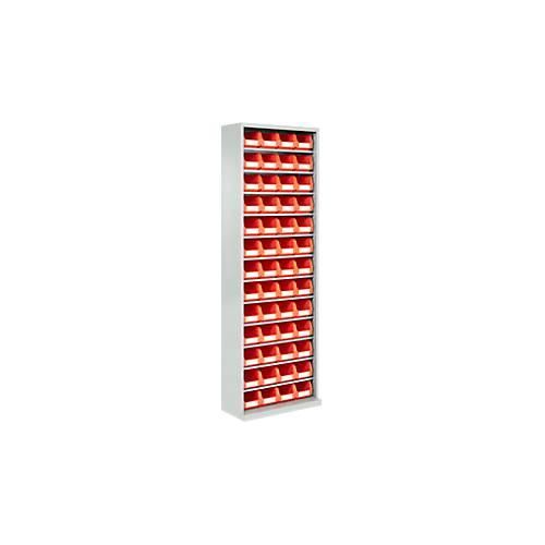 4063332958056 - Magazinregal 1980 mm hoch 12 Böden 52 Kästen hellsilber 4063332958056 - Magazinregal 1980 mm hoch 12 Böden 52 Kästen hellsilber
