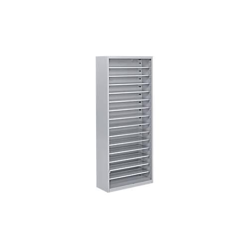 4063332958285 - Magazinregal 1690 mm hoch 14 Böden ohne Kästen hellsilber 4063332958285 - Magazinregal 1690 mm hoch 14 Böden ohne Kästen hellsilber
