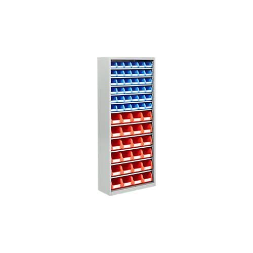 4063332958278 - Magazinregal 1690 mm hoch 11 Böden 60 Kästen lichtgrau 4063332958278 - Magazinregal 1690 mm hoch 11 Böden 60 Kästen lichtgrau