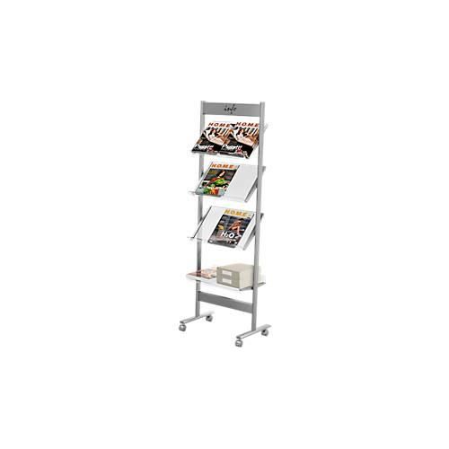 4044917433878 - DIN A4 Prospektständer Silber Transparent 42635414 510 (B) x 350 (T) x 1600 (H) mm 4044917433878 - DIN A4 Prospektständer Silber Transparent 42635414 510 (B) x 350 (T) x 1600 (H) mm