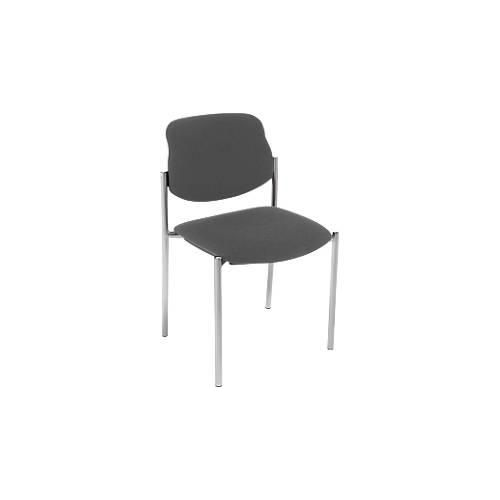 5901747071955 - Besucherstuhl Styl ohne Armlehnen Stoff anthrazit Gestell alusilbern stapelbar bis zu 6 Stück 5901747071955 - Besucherstuhl Styl ohne Armlehnen Stoff anthrazit Gestell alusilbern stapelbar bis zu 6 Stück
