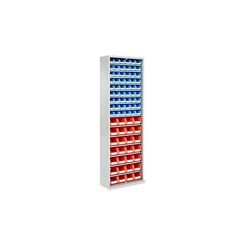 4063332958094 - Magazinschrank 1980 mm hoch 15 Böden 82 Kästen ohne Türen lichtgrau 4063332958094 - Magazinschrank 1980 mm hoch 15 Böden 82 Kästen ohne Türen lichtgrau