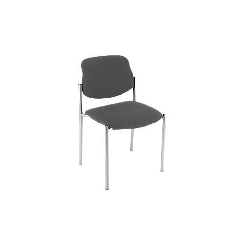 5901747005356 - Besucherstuhl Styl ohne Armlehnen Stoff anthrazit Gestell verchromt stapelbar bis zu 6 Stück 5901747005356 - Besucherstuhl Styl ohne Armlehnen Stoff anthrazit Gestell verchromt stapelbar bis zu 6 Stück