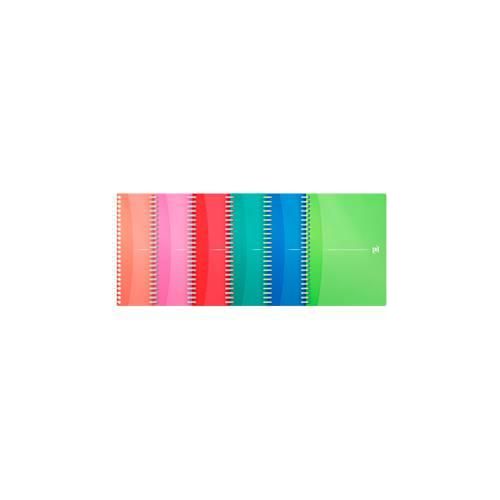 3020120666235 - Spiralbuch OXFORD Office MyColours A5 Format A5 Doppelbindung 90 Blatt kariert weiß SCRIBZEE®-kompatibel EU ECO Label farbsortierte Deckel 5 Stück 3020120666235 - Spiralbuch OXFORD Office MyColours A5 Format A5 Doppelbindung 90 Blatt kariert weiß SCRIBZEE®-kompatibel EU ECO Label farbsortierte Deckel 5 Stück