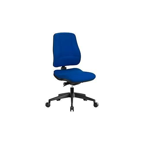 4016849967738 - Bürostuhl LEANOS V KOMFORT Synchronmechanik ohne Armlehnen Lordosenstütze Knierolle blau schwarz