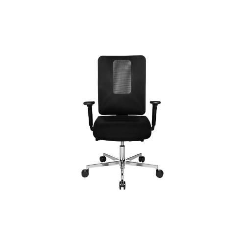 4014296784793 - Bürostuhl SITNESS OPEN X mit Armlehnen 3D-Synchronmechanik Muldensitz Netzrücken schwarz alusilber
