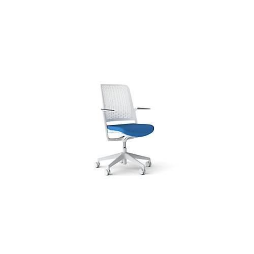 5901747588156 - Bürostuhl WithMe mit Armlehnen Auto-Synchronmechanik Flachsitz perforierter Kunststoffrücken abnehmbarer Sitzbezug hellgrau hellblau 5901747588156 - Bürostuhl WithMe mit Armlehnen Auto-Synchronmechanik Flachsitz perforierter Kunststoffrücken abnehmbarer Sitzbezug hellgrau hellblau