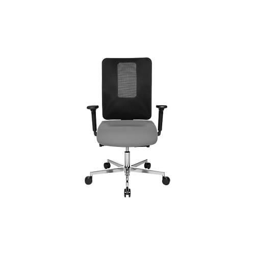 4014296784809 - Bürostuhl SITNESS OPEN X mit Armlehnen 3D-Synchronmechanik Muldensitz Netzrücken schwarz grau alusilber 4014296784809 - Bürostuhl SITNESS OPEN X mit Armlehnen 3D-Synchronmechanik Muldensitz Netzrücken schwarz grau alusilber