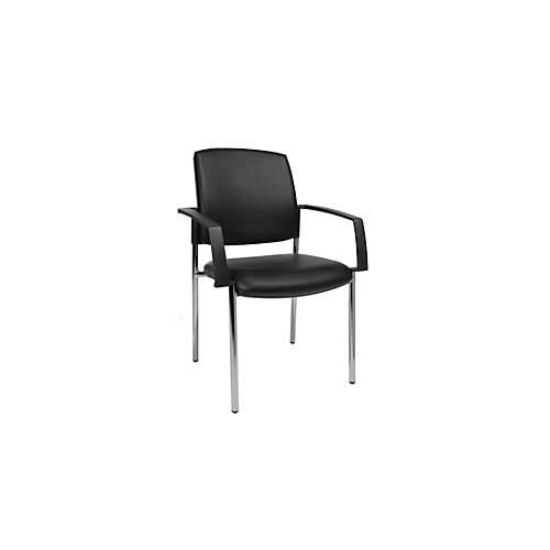 4014296810973 - Besucherstuhl TOPSTAR BtoB 10 Kunstleder desinfektionsmittelbeständig stapelbar mit Armlehnen 2er-Set schwarz 4014296810973 - Besucherstuhl TOPSTAR BtoB 10 Kunstleder desinfektionsmittelbeständig stapelbar mit Armlehnen 2er-Set schwarz