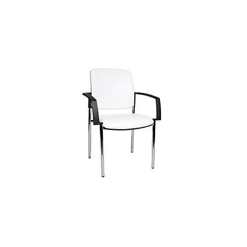 4014296810980 - Besucherstuhl TOPSTAR BtoB 10 Kunstleder desinfektionsmittelbeständig stapelbar mit Armlehnen 2er-Set weiß 4014296810980 - Besucherstuhl TOPSTAR BtoB 10 Kunstleder desinfektionsmittelbeständig stapelbar mit Armlehnen 2er-Set weiß