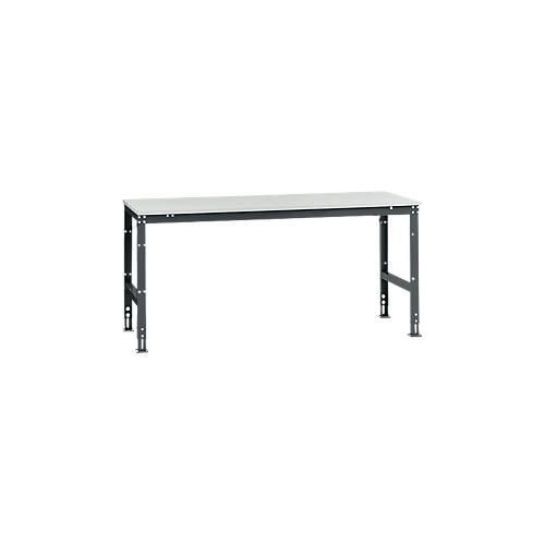 4045916079401 - AU41277016 Arbeits-Grundtisch UNIVERSAL Standard mit Kunststoffplatte BxTxH = 2000x1000x760-870 mm Anthrazit 4045916079401 - AU41277016 Arbeits-Grundtisch UNIVERSAL Standard mit Kunststoffplatte BxTxH = 2000x1000x760-870 mm Anthrazit