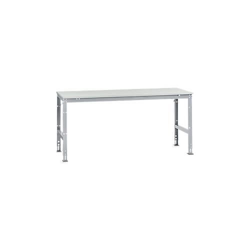 4045916079425 - AU41279006 Arbeits-Grundtisch UNIVERSAL Standard mit Kunststoffplatte BxTxH = 2000x1000x760-870 mm Alusilber 4045916079425 - AU41279006 Arbeits-Grundtisch UNIVERSAL Standard mit Kunststoffplatte BxTxH = 2000x1000x760-870 mm Alusilber
