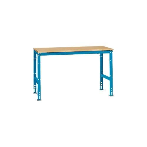 4045916093735 - AU40555012 Arbeits-Grundtisch UNIVERSAL Standard mit Multiplexplatte BxTxH = 1500 x 800 x 760-870 mm Licht-Blau (RAL 5012) 4045916093735 - AU40555012 Arbeits-Grundtisch UNIVERSAL Standard mit Multiplexplatte BxTxH = 1500 x 800 x 760-870 mm Licht-Blau (RAL 5012)