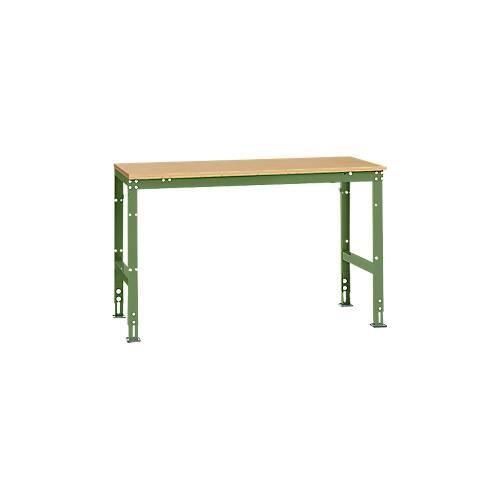 4045916093759 - AU40556011 Arbeits-Grundtisch UNIVERSAL Standard mit Multiplexplatte BxTxH = 1500 x 800 x 760-870 mm Resedagrün (RAL 6011) 4045916093759 - AU40556011 Arbeits-Grundtisch UNIVERSAL Standard mit Multiplexplatte BxTxH = 1500 x 800 x 760-870 mm Resedagrün (RAL 6011)