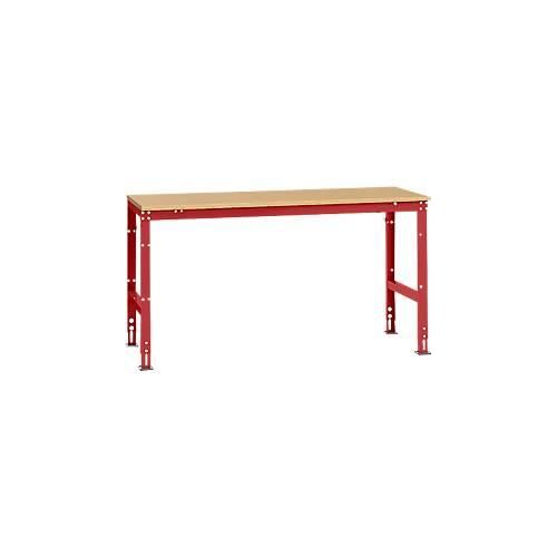 4045916094039 - AU40853003 Arbeits-Grundtisch UNIVERSAL Standard mit Multiplexplatte BxTxH = 1750 x 800 x 760-870 mm Rubin-Rot 4045916094039 - AU40853003 Arbeits-Grundtisch UNIVERSAL Standard mit Multiplexplatte BxTxH = 1750 x 800 x 760-870 mm Rubin-Rot