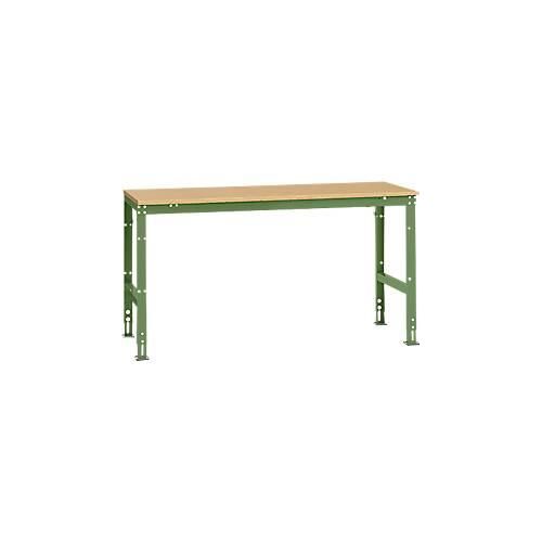 4045916094077 - AU40856011 Arbeits-Grundtisch UNIVERSAL Standard mit Multiplexplatte BxTxH = 1750 x 800 x 760-870 mm Resedagrün (RAL 6011) 4045916094077 - AU40856011 Arbeits-Grundtisch UNIVERSAL Standard mit Multiplexplatte BxTxH = 1750 x 800 x 760-870 mm Resedagrün (RAL 6011)