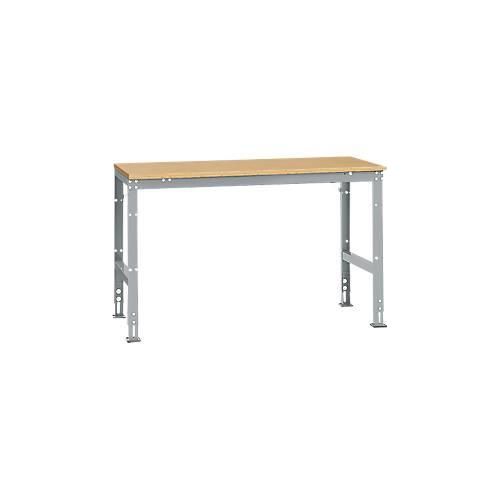 4045916093773 - AU40559006 Arbeits-Grundtisch UNIVERSAL Standard mit Multiplexplatte BxTxH = 1500 x 800 x 760-870 mm Alusilber 4045916093773 - AU40559006 Arbeits-Grundtisch UNIVERSAL Standard mit Multiplexplatte BxTxH = 1500 x 800 x 760-870 mm Alusilber