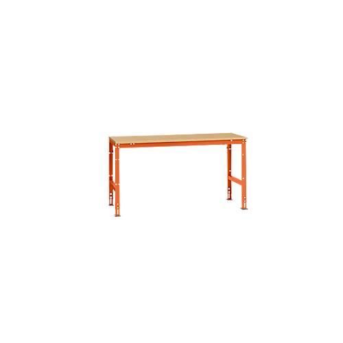 4045916094022 - AU40852001 Arbeits-Grundtisch UNIVERSAL Standard mit Multiplexplatte BxTxH = 1750 x 800 x 760-870 mm Rotorange (RAL 2001) 4045916094022 - AU40852001 Arbeits-Grundtisch UNIVERSAL Standard mit Multiplexplatte BxTxH = 1750 x 800 x 760-870 mm Rotorange (RAL 2001)