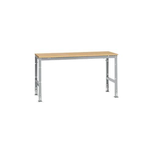 4045916094091 - AU40859006 Arbeits-Grundtisch UNIVERSAL Standard mit Multiplexplatte BxTxH = 1750 x 800 x 760-870 mm Alusilber 4045916094091 - AU40859006 Arbeits-Grundtisch UNIVERSAL Standard mit Multiplexplatte BxTxH = 1750 x 800 x 760-870 mm Alusilber