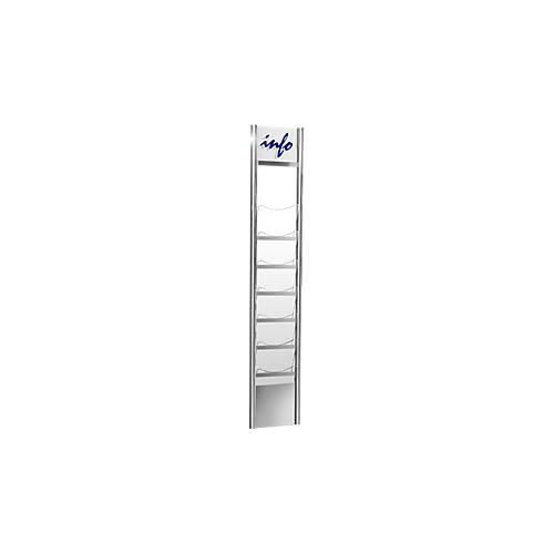 4044917417038 - Wandprospekthalter silber transparent DIN A4 4044917417038 Kerkmann