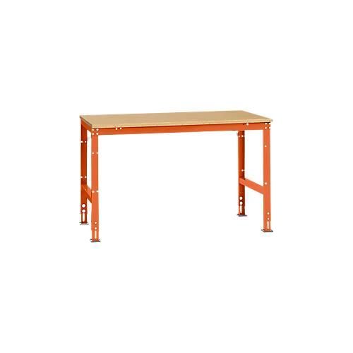 4045916093803 - AU40652001 Arbeits-Grundtisch UNIVERSAL Standard mit Multiplexplatte BxTxH = 1500 x 1000 x 760-870 mm Rotorange (RAL 2001) 4045916093803 - AU40652001 Arbeits-Grundtisch UNIVERSAL Standard mit Multiplexplatte BxTxH = 1500 x 1000 x 760-870 mm Rotorange (RAL 2001)
