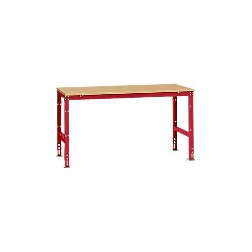 4045916098549 - AU40953003 Arbeits-Grundtisch UNIVERSAL Standard mit Multiplexplatte BxTxH = 1750 x 1000 x 760-870 mm Rubin-Rot 4045916098549 - AU40953003 Arbeits-Grundtisch UNIVERSAL Standard mit Multiplexplatte BxTxH = 1750 x 1000 x 760-870 mm Rubin-Rot