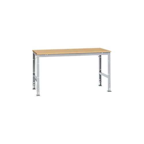 4045916098617 - AU40959006 Arbeits-Grundtisch UNIVERSAL Standard mit Multiplexplatte BxTxH = 1750 x 1000 x 760-870 mm Alusilber 4045916098617 - AU40959006 Arbeits-Grundtisch UNIVERSAL Standard mit Multiplexplatte BxTxH = 1750 x 1000 x 760-870 mm Alusilber