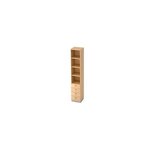4032062111468 - Regal mit 4 Schubladen B 400 x T 420 x H 2200 mm Ahorn-Dekor