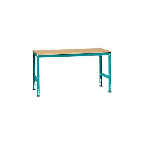 4045916098570 - AU40955021 Arbeits-Grundtisch UNIVERSAL Standard mit Multiplexplatte BxTxH = 1750 x 1000 x 760-870 mm Wasserblau 4045916098570 - AU40955021 Arbeits-Grundtisch UNIVERSAL Standard mit Multiplexplatte BxTxH = 1750 x 1000 x 760-870 mm Wasserblau