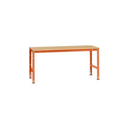 4045916099294 - AU41252001 Arbeits-Grundtisch UNIVERSAL Standard mit Multiplexplatte BxTxH = 2000 x 1000 x 760-870 mm Rotorange (RAL 2001) 4045916099294 - AU41252001 Arbeits-Grundtisch UNIVERSAL Standard mit Multiplexplatte BxTxH = 2000 x 1000 x 760-870 mm Rotorange (RAL 2001)