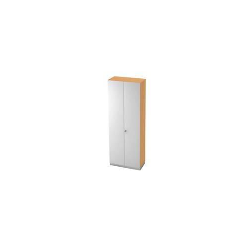 4032062111581 - Garderobenschrank 2 Ablagen B 800 x T 420 mm Buche-Dekor silber 4032062111581 - Garderobenschrank 2 Ablagen B 800 x T 420 mm Buche-Dekor silber