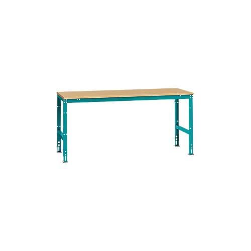 4045916099331 - AU41255021 Arbeits-Grundtisch UNIVERSAL Standard mit Multiplexplatte BxTxH = 2000 x 1000 x 760-870 mm Wasserblau 4045916099331 - AU41255021 Arbeits-Grundtisch UNIVERSAL Standard mit Multiplexplatte BxTxH = 2000 x 1000 x 760-870 mm Wasserblau