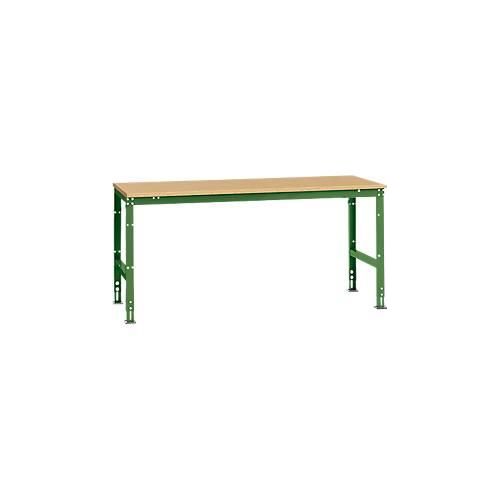 4045916099348 - AU41256011 Arbeits-Grundtisch UNIVERSAL Standard mit Multiplexplatte BxTxH = 2000 x 1000 x 760-870 mm Resedagrün (RAL 6011) 4045916099348 - AU41256011 Arbeits-Grundtisch UNIVERSAL Standard mit Multiplexplatte BxTxH = 2000 x 1000 x 760-870 mm Resedagrün (RAL 6011)
