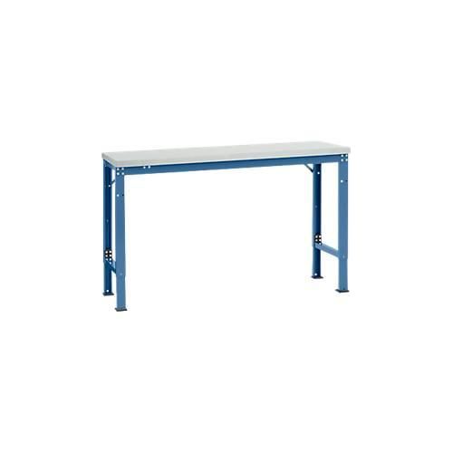 4045916137705 - AU70515007 Arbeits-Grundtisch UNIVERSAL Spezial mit Melaminplatte BxTxH = 1500 x 800 x 722-1022 mm Brillantblau (RAL 5007) 4045916137705 - AU70515007 Arbeits-Grundtisch UNIVERSAL Spezial mit Melaminplatte BxTxH = 1500 x 800 x 722-1022 mm Brillantblau (RAL 5007)