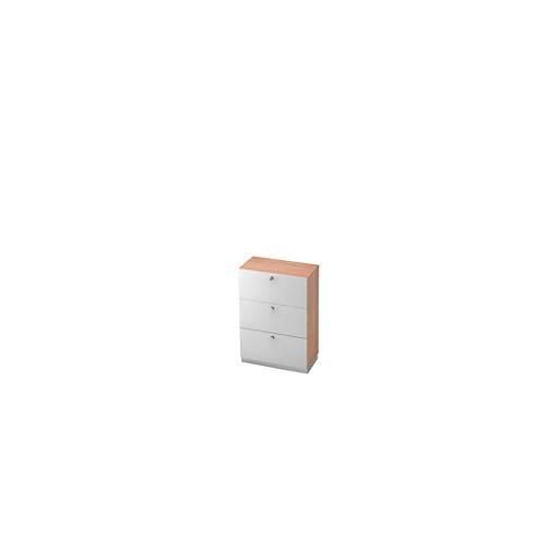 4032062111161 - Hängeregistraturschrank 3 OH B 800 x T 420 mm Nussbaum-Dekor silber 4032062111161 - Hängeregistraturschrank 3 OH B 800 x T 420 mm Nussbaum-Dekor silber