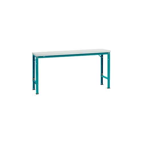 4045916138047 - AU70815021 Arbeits-Grundtisch UNIVERSAL Spezial mit Melaminplatte BxTxH = 1750 x 800 x 722-1022 mm Wasserblau 4045916138047 - AU70815021 Arbeits-Grundtisch UNIVERSAL Spezial mit Melaminplatte BxTxH = 1750 x 800 x 722-1022 mm Wasserblau