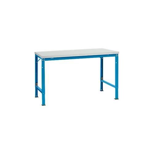 4045916137811 - AU70615012 Arbeits-Grundtisch UNIVERSAL Spezial mit Melaminplatte BxTxH = 1500 x 1000 x 722-1022 mm Licht-Blau (RAL 5012) 4045916137811 - AU70615012 Arbeits-Grundtisch UNIVERSAL Spezial mit Melaminplatte BxTxH = 1500 x 1000 x 722-1022 mm Licht-Blau (RAL 5012)