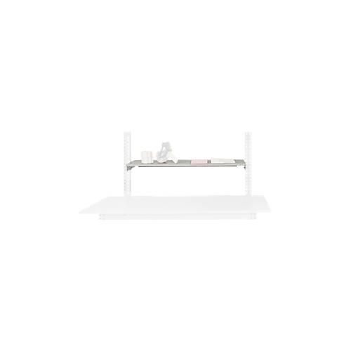 4045916255249 - AS12517035 Ablage Melamin lichtgrau 1250x 350x19mm mit Unterzug für PACKTISCH 1500mm ohne Bügel Lichtgrau