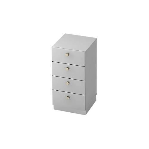 4032062110768 - Schubladenschrank 2 OH B 400 x T 420 mm lichtgrau