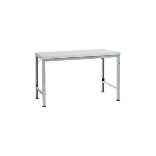 4045916137866 - AU70619006 Arbeits-Grundtisch UNIVERSAL Spezial mit Melaminplatte BxTxH = 1500 x 1000 x 722-1022 mm Alusilber 4045916137866 - AU70619006 Arbeits-Grundtisch UNIVERSAL Spezial mit Melaminplatte BxTxH = 1500 x 1000 x 722-1022 mm Alusilber