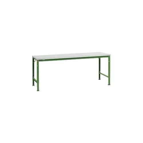 4045916138511 - AU71216011 Arbeits-Grundtisch UNIVERSAL Spezial mit Melaminplatte BxTxH = 2000 x 1000 x 722-1022 mm Resedagrün (RAL 6011) 4045916138511 - AU71216011 Arbeits-Grundtisch UNIVERSAL Spezial mit Melaminplatte BxTxH = 2000 x 1000 x 722-1022 mm Resedagrün (RAL 6011)